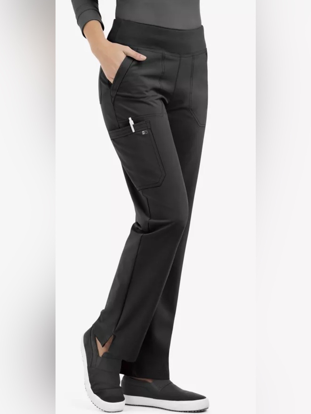 Easy Stretch BU617 Women's Straight Leg Pants Blue Size Large